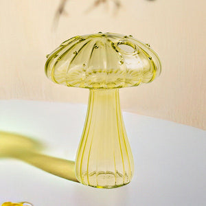 VILZSTUDIOS Nordic mushroom glass vase for home decoration