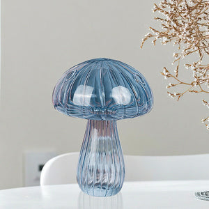 VILZSTUDIOS Nordic mushroom glass vase for home decoration