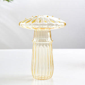 VILZSTUDIOS Nordic mushroom glass vase for home decoration