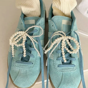 VILZSTUDIOS Pearl bow shoe charms for sneakers