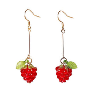 VILZSTUDIOS Stylish earrings with raspberry design