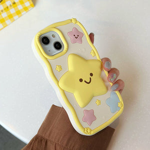 VILZSTUDIOS Stylish iPhone case featuring a smiley face and star design