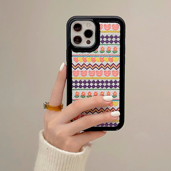 VILZSTUDIOS Stylish iPhone case with embroidery design
