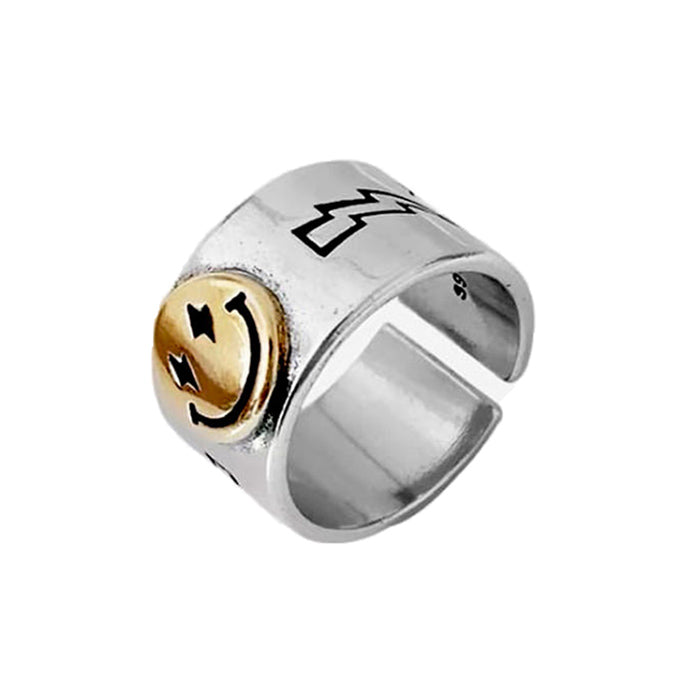 VILZSTUDIOS Smiley face ring made of alloy