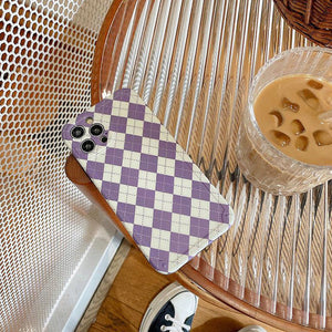 VILZSTUDIOS Stylish phone case with argyle pattern