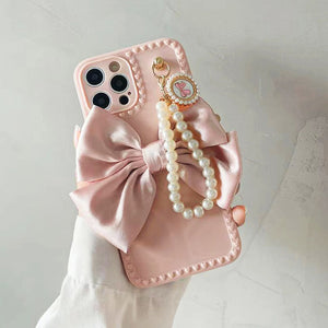 VILZSTUDIOS Stylish iPhone case with bow and beads