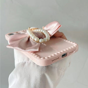 VILZSTUDIOS Stylish iPhone case with bow and beads