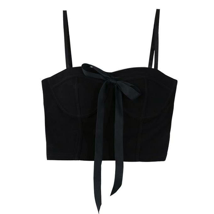 VILZSTUDIOS Chic bow-embellished bustier top for stylish outfits