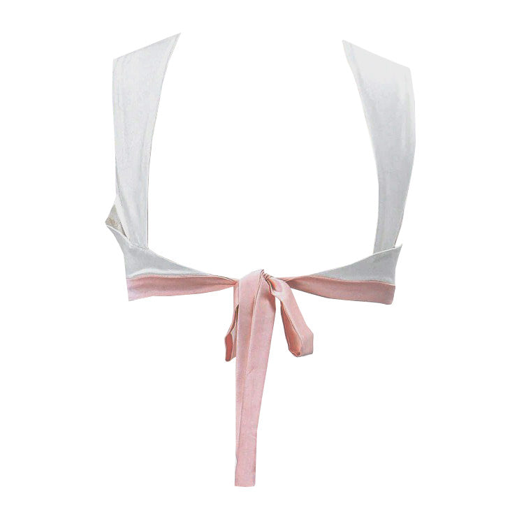 VILZSTUDIOS Chic satin top with bow tie back design