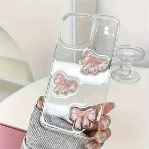 VILZSTUDIOS Stylish transparent phone case with bow design