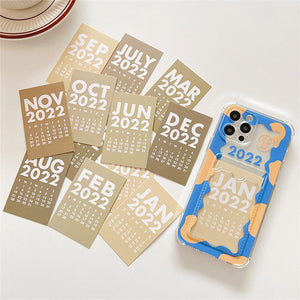 VILZSTUDIOS Stylish iPhone case with calendar card design