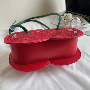 VILZSTUDIOS Stylish cherry-shaped bag with rhinestone details