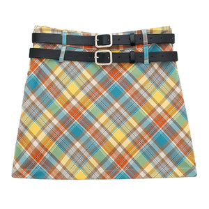 VILZSTUDIOS Chic colorful checkered mini skirt from VILZSTUDIOS