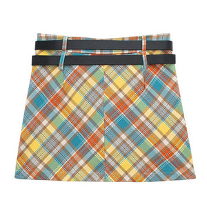 VILZSTUDIOS Chic colorful checkered mini skirt from VILZSTUDIOS