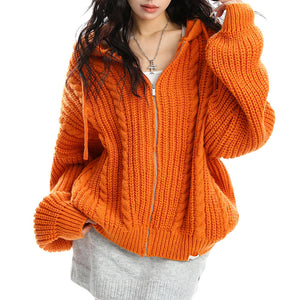 VILZSTUDIOS Cozy knit hoodie from VILZSTUDIOS