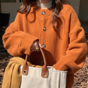 VILZSTUDIOS Chic oversized knit cardigan for casual layering