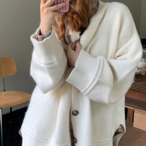 VILZSTUDIOS Chic oversized knit cardigan for casual layering
