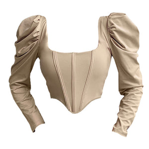 VILZSTUDIOS Chic cream corset top from VILZSTUDIOS