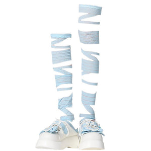 VILZSTUDIOS Fashionable lace-up socks in soft material