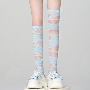 VILZSTUDIOS Fashionable lace-up socks in soft material
