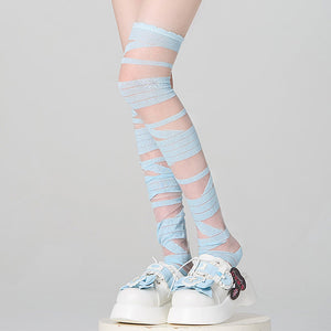 VILZSTUDIOS Fashionable lace-up socks in soft material