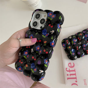 VILZSTUDIOS Stylish Floral Bubble iPhone Case