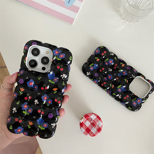 VILZSTUDIOS Stylish Floral Bubble iPhone Case