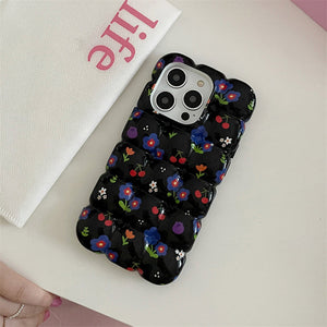 VILZSTUDIOS Stylish Floral Bubble iPhone Case