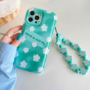 VILZSTUDIOS Stylish floral chain iPhone case