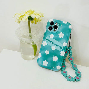 VILZSTUDIOS Stylish floral chain iPhone case