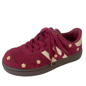 VILZSTUDIOS Floral embroidered sneakers from VILZSTUDIOS