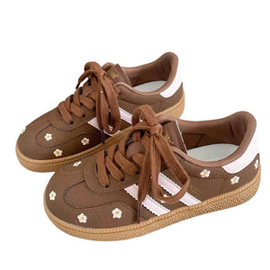 VILZSTUDIOS Floral embroidered sneakers from VILZSTUDIOS