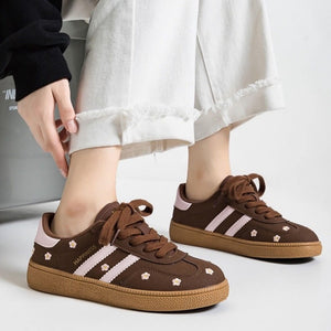 VILZSTUDIOS Floral embroidered sneakers from VILZSTUDIOS