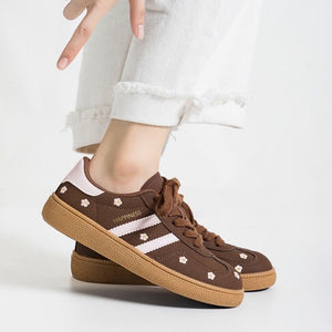 VILZSTUDIOS Floral embroidered sneakers from VILZSTUDIOS