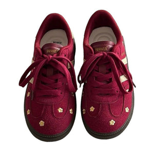 VILZSTUDIOS Floral embroidered sneakers from VILZSTUDIOS