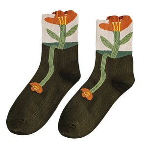 VILZSTUDIOS Chic floral socks for stylish outfits