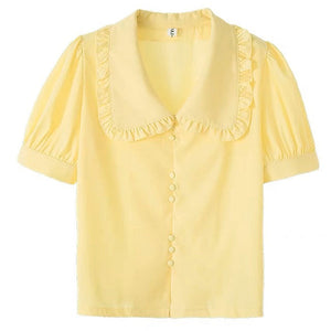 VILZSTUDIOS Stylish blouse with frill collar design