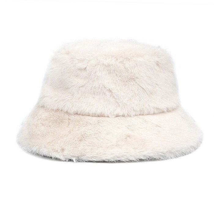 VILZSTUDIOS Stylish plush bucket hat for casual wear
