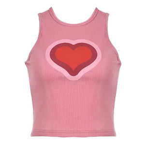 VILZSTUDIOS Chic Graphic Love Tank Top from VILZSTUDIOS