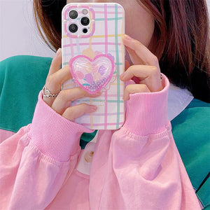 VILZSTUDIOS Stylish grid pattern iPhone case
