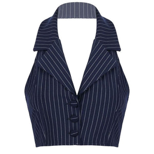 VILZSTUDIOS Chic halter tailored vest for stylish outfits