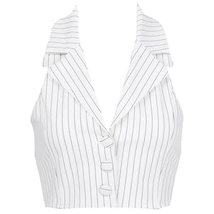 VILZSTUDIOS Chic halter tailored vest for stylish outfits