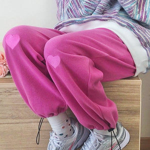 VILZSTUDIOS Stylish joggers with heart design for casual wear