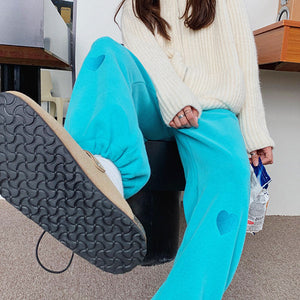 VILZSTUDIOS Stylish joggers with heart design for casual wear