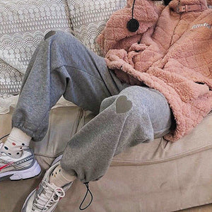 VILZSTUDIOS Stylish joggers with heart design for casual wear