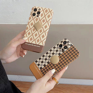 VILZSTUDIOS Stylish houndstooth iPhone case