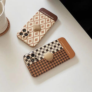 VILZSTUDIOS Stylish houndstooth iPhone case