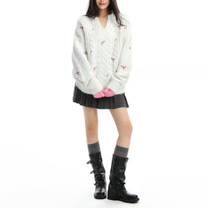 VILZSTUDIOS Chic knit rose cable sweater design