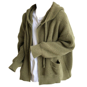 VILZSTUDIOS Chic knit zip up hoodie from VILZSTUDIOS