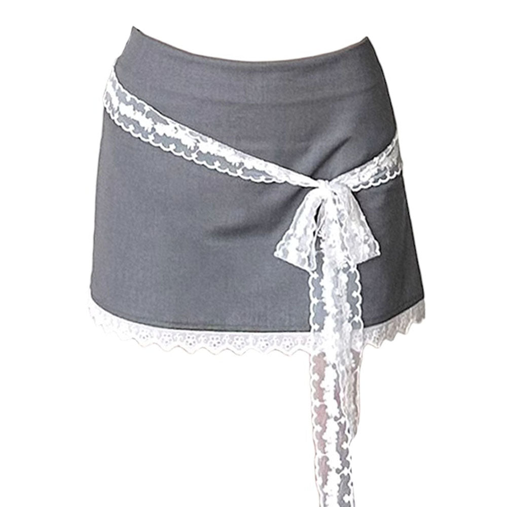 VILZSTUDIOS Chic lace bow skirt from VILZSTUDIOS